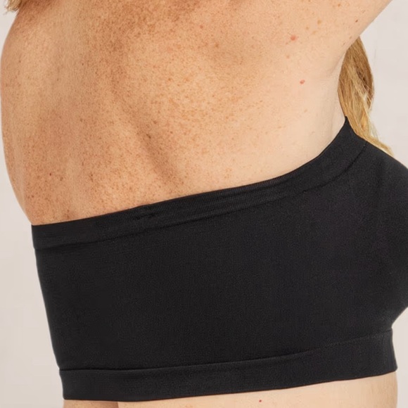 Truekind® by Shapermint Convertible Strapless Bandeau Bra Black Size S - Picture 2 of 12